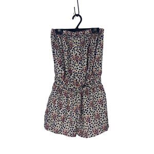 Collective Concepts Vintage Strapless Romper Jumpsuit With Liner Shorts Size Sma